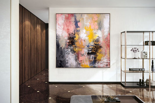 Abstract Wall Art Original Art Art Deco Living Room Wall Art Large Wall Art Modern Painting Extra Large Artwork Abstract Art31in,No Frame