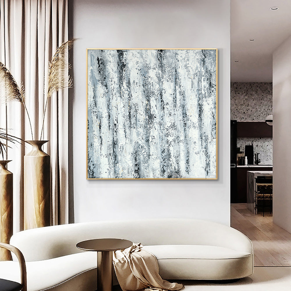 Hand Painted Oil Painting On Canvas Handmade Abstract Painting Drawing Oil Painting Pictures For Bedroom,31inx31in,No Frame