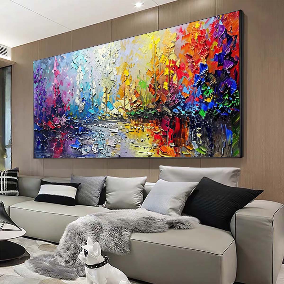 Original creation Landscape Hand painted Oil Painting Canvas Wall Art For Home Living Room Unframed/Rolled #046