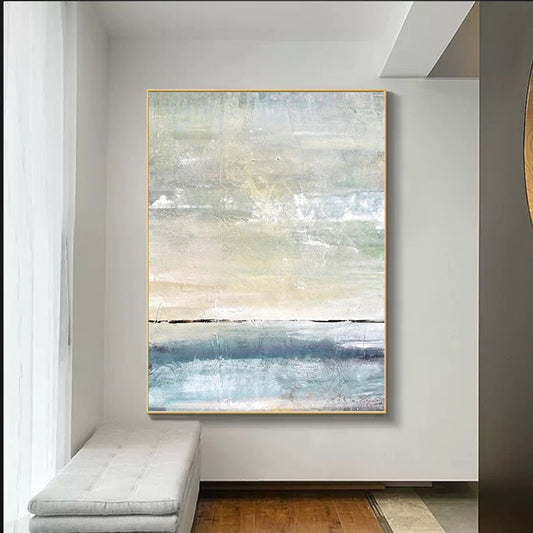 Large Mural on Canvas Handmade Oil Vertical Abstract Art Deco Painting Living Room Wall Decoration Painting,31inx47in,No Frame