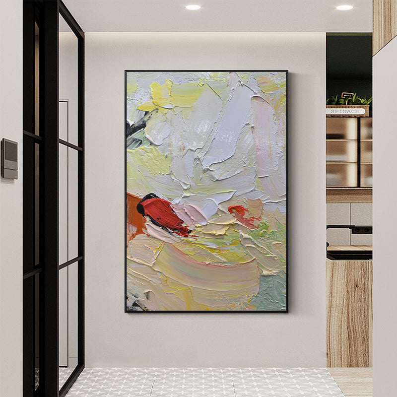 Hand painted Oil Painting On Canvas Color Block Thick 3D Textured Living Room Bedroom Wall Art,31inx47in,No Frame,31inx47in,No Frame