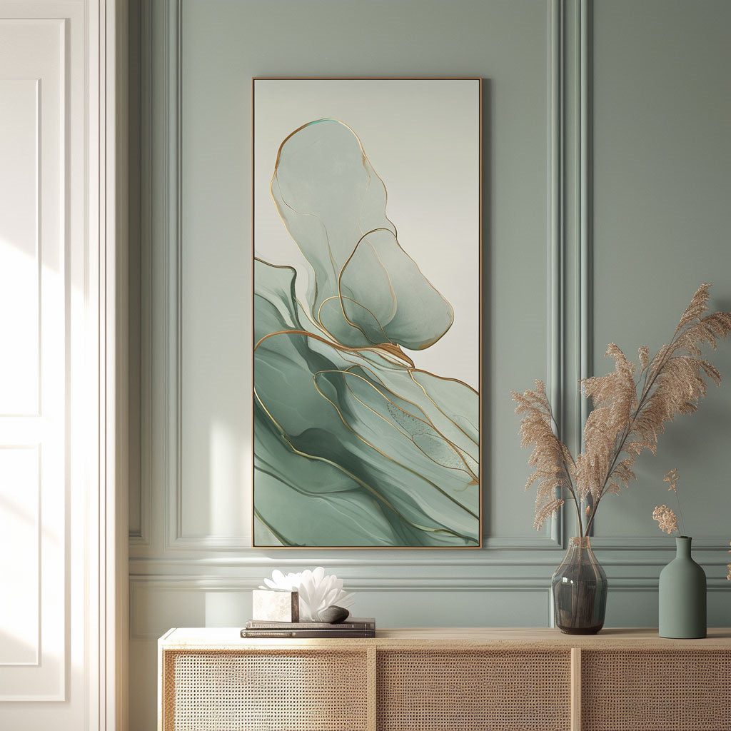 Minimalism Abstract Handmade Oil Painting Modern Home Living Room Decoration Painting,27inx54in,No Frame