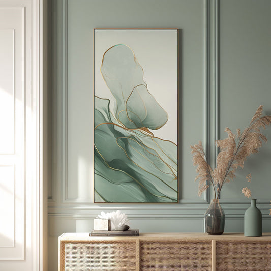 Minimalism Abstract Handmade Oil Painting Modern Home Living Room Decoration Painting,27inx54in,No Frame