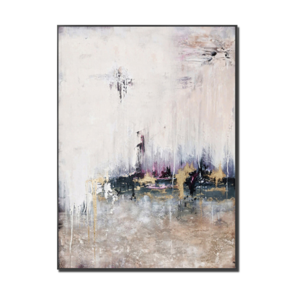 Large Abstract Painting Wall Decor Hand Painted Oil Painting Thick Texture Canvas Painting For Living Room,31inx47in,No Frame