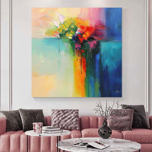Original creation Abstract Hand painted Oil Painting Canvas Wall Art For Home Living Room Unframed/Rolled #001