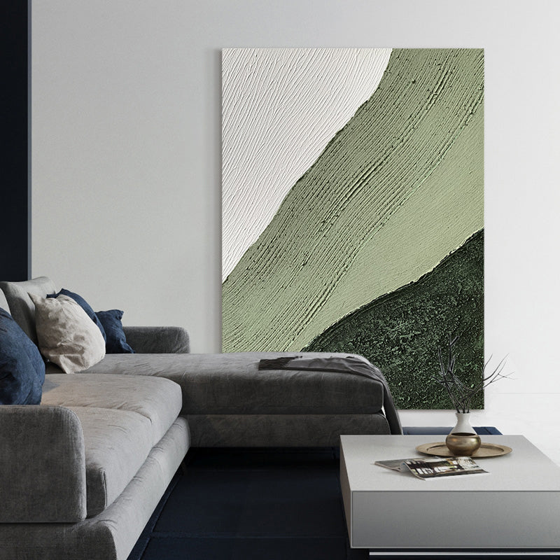 Palette Painting Thick Acrylic Texture Abstract Canvas Picture Light Luxury Minimalist  Hand painted Art Room,31inx47in,No Frame