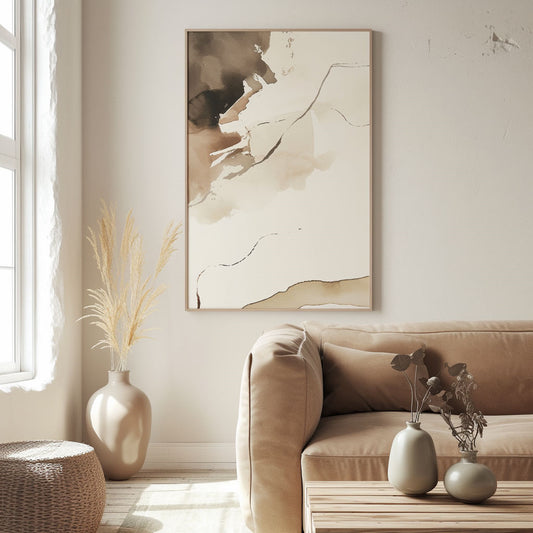 Handpainted Abstract Wall Art Painting Decorative Painting Aisle Corridor Mural Mooring Hanging Paintingblackwhite1inx47in,No Frame