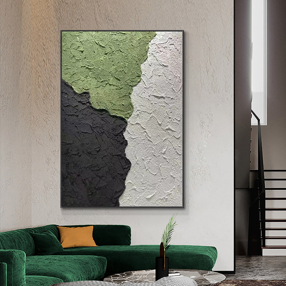 Hand painted Oil Painting Canvas Wall Art Handmade Simplicity Color Block Abstract Heavy Oil Painting For Home Living Room,31inx47in,No Frame