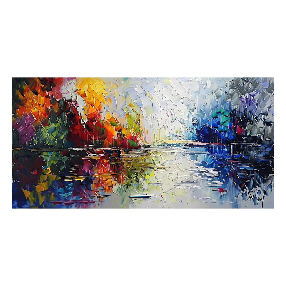 Original creation Landscape Hand painted Oil Painting Canvas Wall Art For Home Living Room Unframed/Rolled #043
