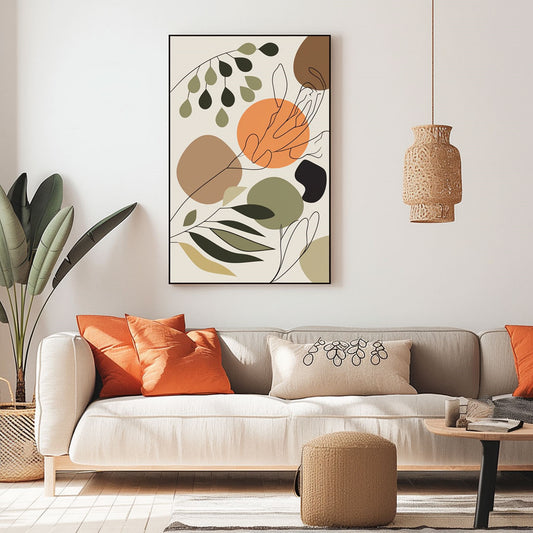 Handpainted Abstract Wall Art Painting Decorative Painting Aisle Corridor Mural Mooring Hanging Paintingblackyellowgreen1inx47in,No Frame