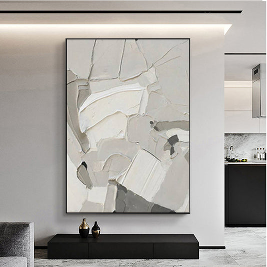 Abstract Paintings Art Large Salon Decoration  Hand Painted Thick Oil Canvas Wall Art Abstract Handmade For Living Room,31inx47in,No Frame