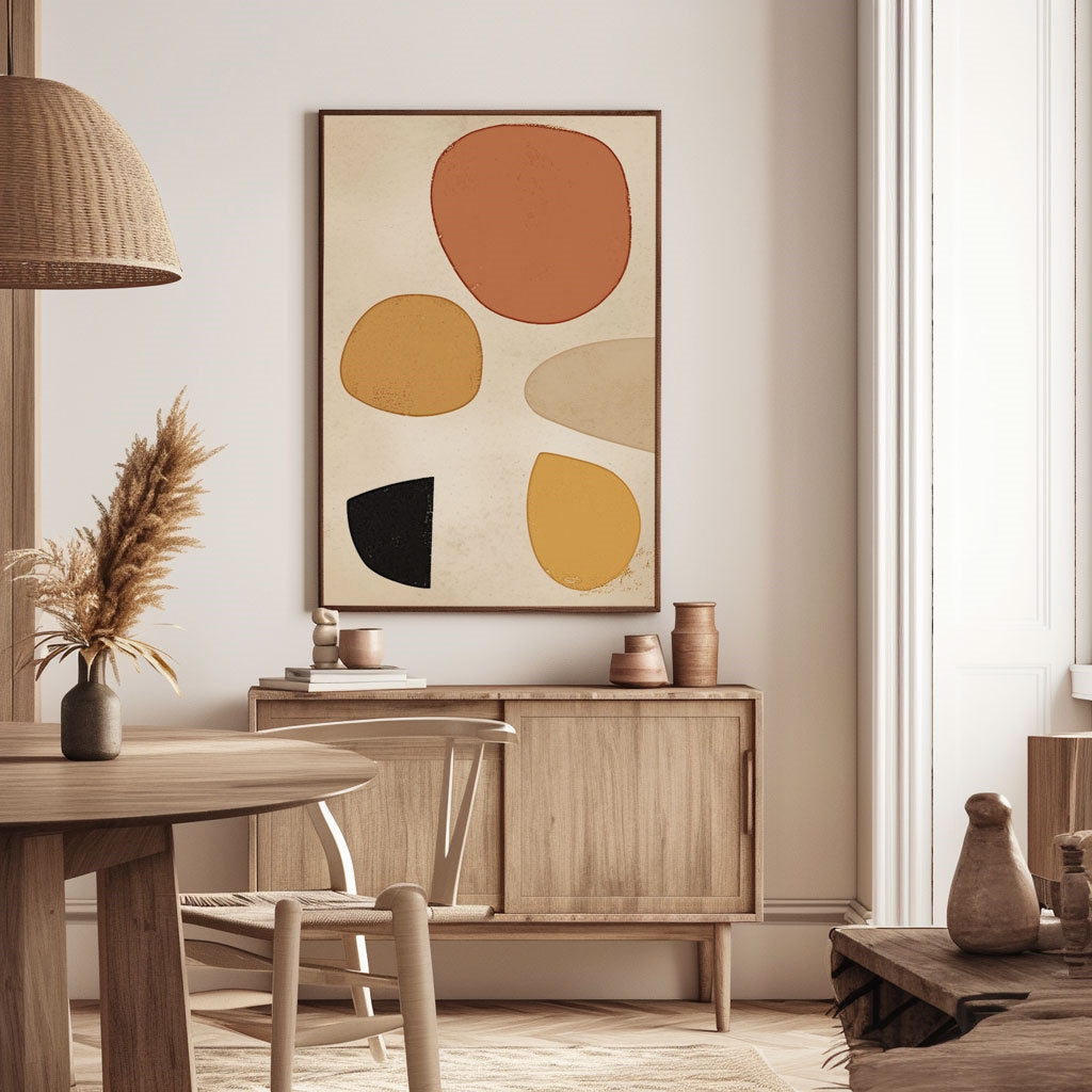 Handpainted Abstract Wall Art Painting Decorative Painting Aisle Corridor Mural Mooring Hanging Painting orange black 31inx47in,No Frame