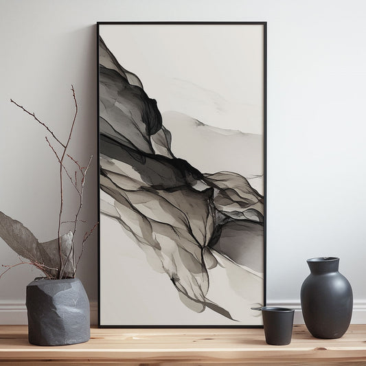 Minimalism Abstract Handmade Oil Painting Modern Home Living Room Decoration Painting,27inx54in,No Frame