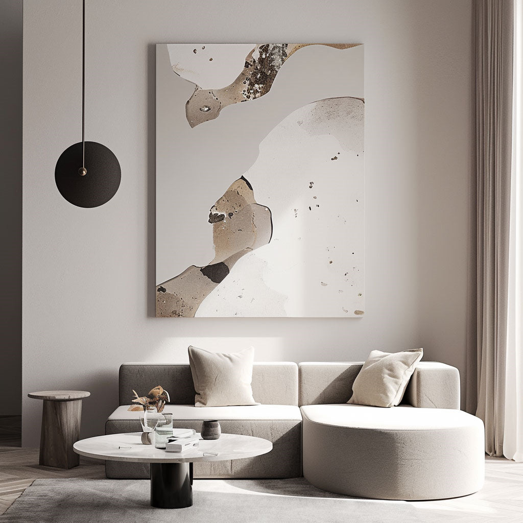 Handpainted Abstract Wall Art Painting Decorative Painting Aisle Corridor Mural Mooring Hanging Paintingblackwhite1inx47in,No Frame