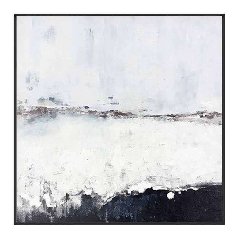 BlackAndWhitehandpainted-OilPaintingAbstractModernLivingRoomSofaBackdropDecorativePaintingPaintings   31in,No Frame