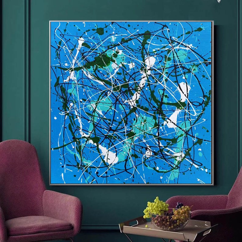 LargeAbstractWallArtOversizedCanvasArtLargeAbstractPaintingModernWallArtCanvasLargeCanvas 31in,No Frame