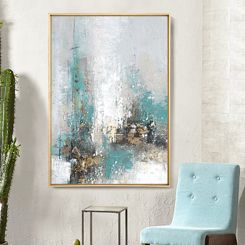 Abstract Balloon Oil Painting On Canvas  Hand Painted Modern Wall Art Pictures  For Living Room,31inx47in,No Frame