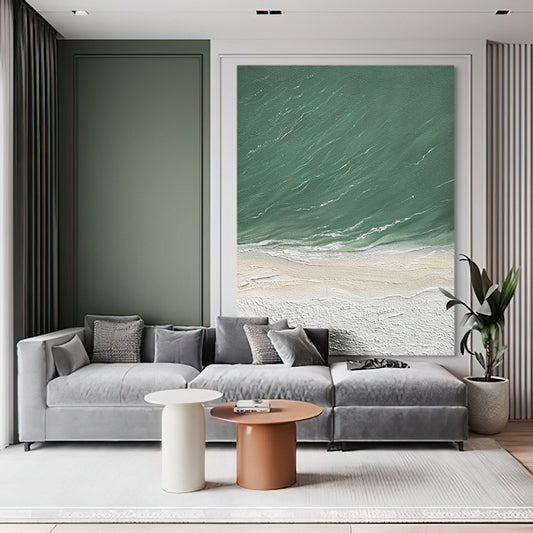 Palette Mountain Scenery Painting Thick Acrylic Texture Abstract Canvas Picture  Hand painted Art Room Wall,31inx47in,No Frame