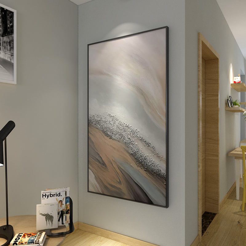 New Abstract Texture Simple Color Design Wall Decorative Canvas Oil Painting Hand Painted Fine Art,31inx47in,No Frame