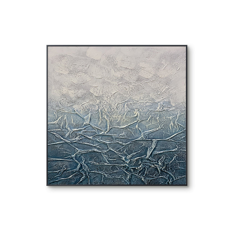 Pure Hand painted Oil Painting Art Texture Mural Large Living Room Background Wall Decorative Painting Abstract,31inx31in,No Frame