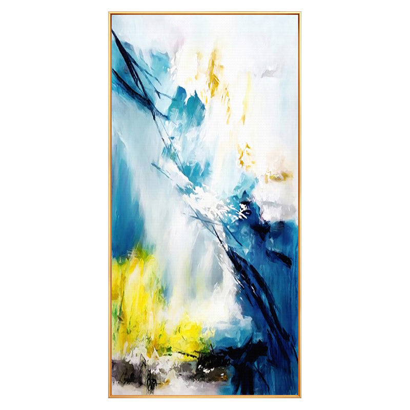 Hand-painted Oil Giant Modern Minimalist Abstract Paintings Restaurant Entrance Wall Paintings Decorative Painting27inx54in,No Frame