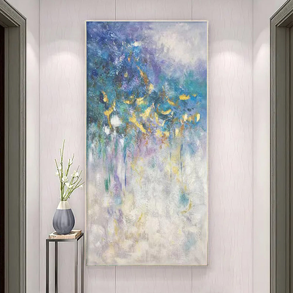 Abstract 3D Pictures Home Decor Wall Art Hand Painted  Oil Painting On Canvas Handmade,27inx54in,No Frame,27inx54in,No Frame