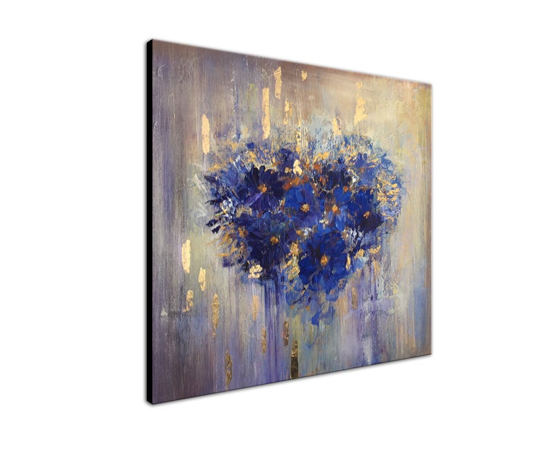 AbstractPaintingRomanticWallArtLargeCanvasArtColorfulPaintingOriginalPaintingOnCanvasFlowerHeart  31in,No Frame