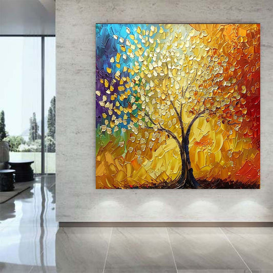Abstract Handmade Oil Painting Modern Minimalist Home Living Room Decoration Painting,31inx31in,No Frame