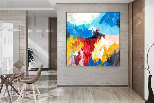 AbstractPaintingWallAreMasterBedroomArtLivingRoomTexturedAcrylicPaintingEntrywayAboveSofaPaintings   31in,No Frame