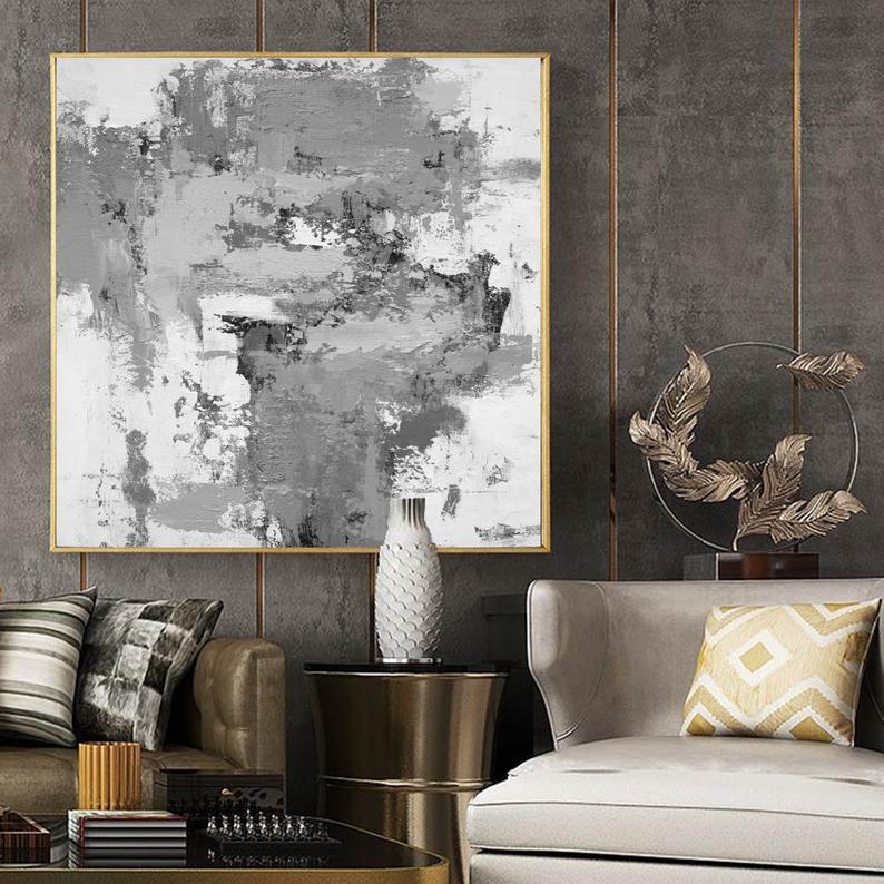 Oversized Wall Art Abstract Painting Modern Art Large Canvas Painting Extra Wall Painting Office Decor Living Room Decoration31in,No Frame