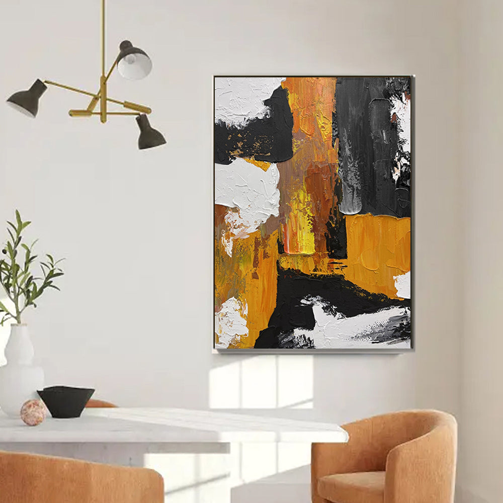 Hand Painted Oil Painting On Canvas Handmade Modern Abstract Oil Painting Hanging Picture Home Decoration,31inx47in,No Frame