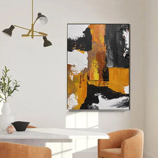Hand Painted Oil Painting On Canvas Handmade Modern Abstract Oil Painting Hanging Picture Home Decoration,31inx47in,No Frame