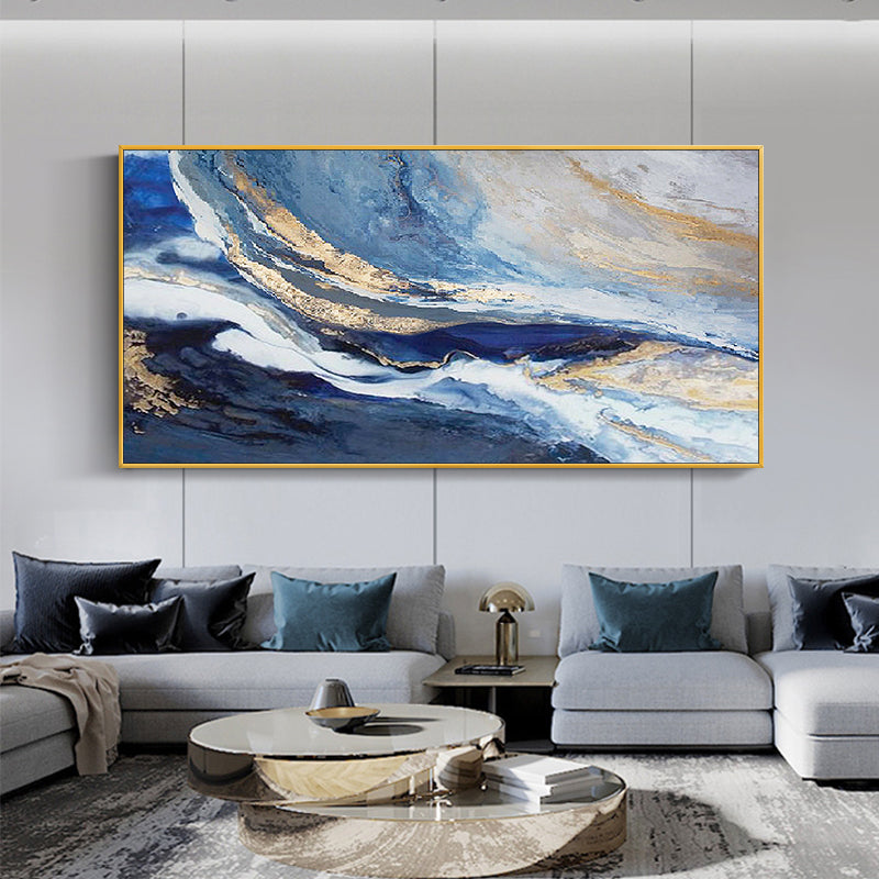 Simple Texture Painting Art Hand painted Oil Painting Modern Wall Decor Design Paintings Wall Canvas Art,27inx54in,No Frame