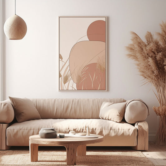Handpainted Abstract Wall Art Painting Decorative Painting Aisle Corridor Mural Mooring Hanging Painting pink white 31inx47in,No Frame