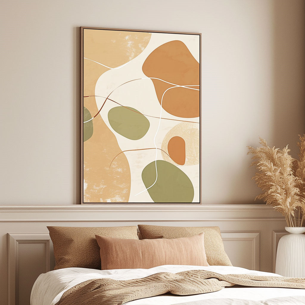 Handpainted Abstract Wall Art Painting Decorative Painting Aisle Corridor Mural Mooring Hanging Paintinggreen1inx47in,No Frame