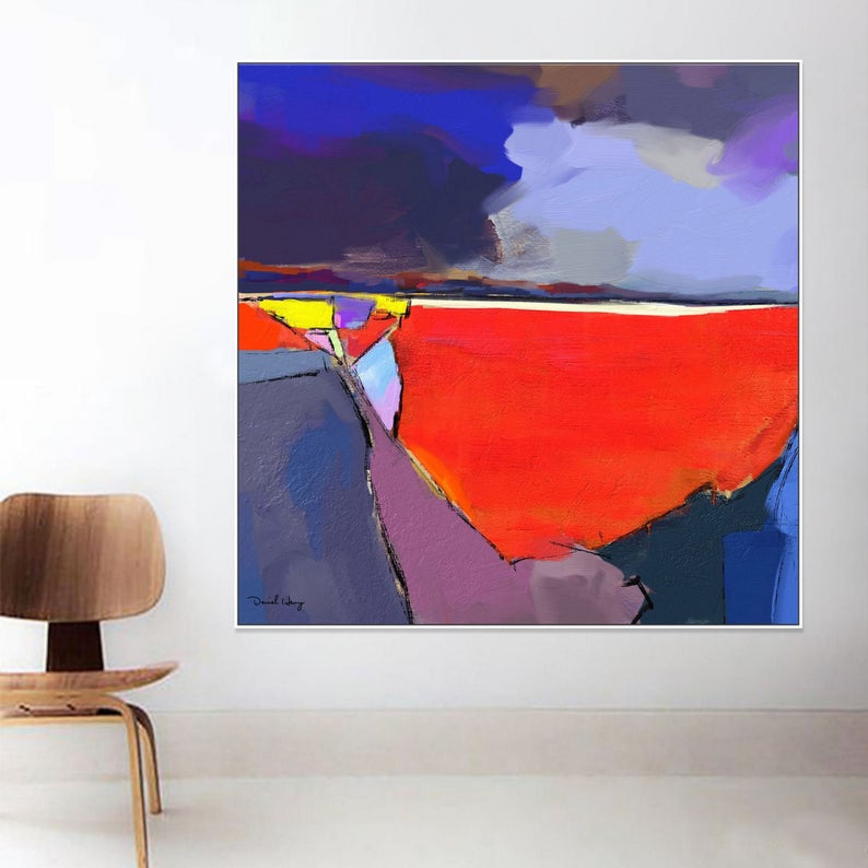 AbstractOilPaintingMinimalismContemporaryArtKitchenDecorWallArtLargePaintingCanvasArtModernArt  31in,No Frame