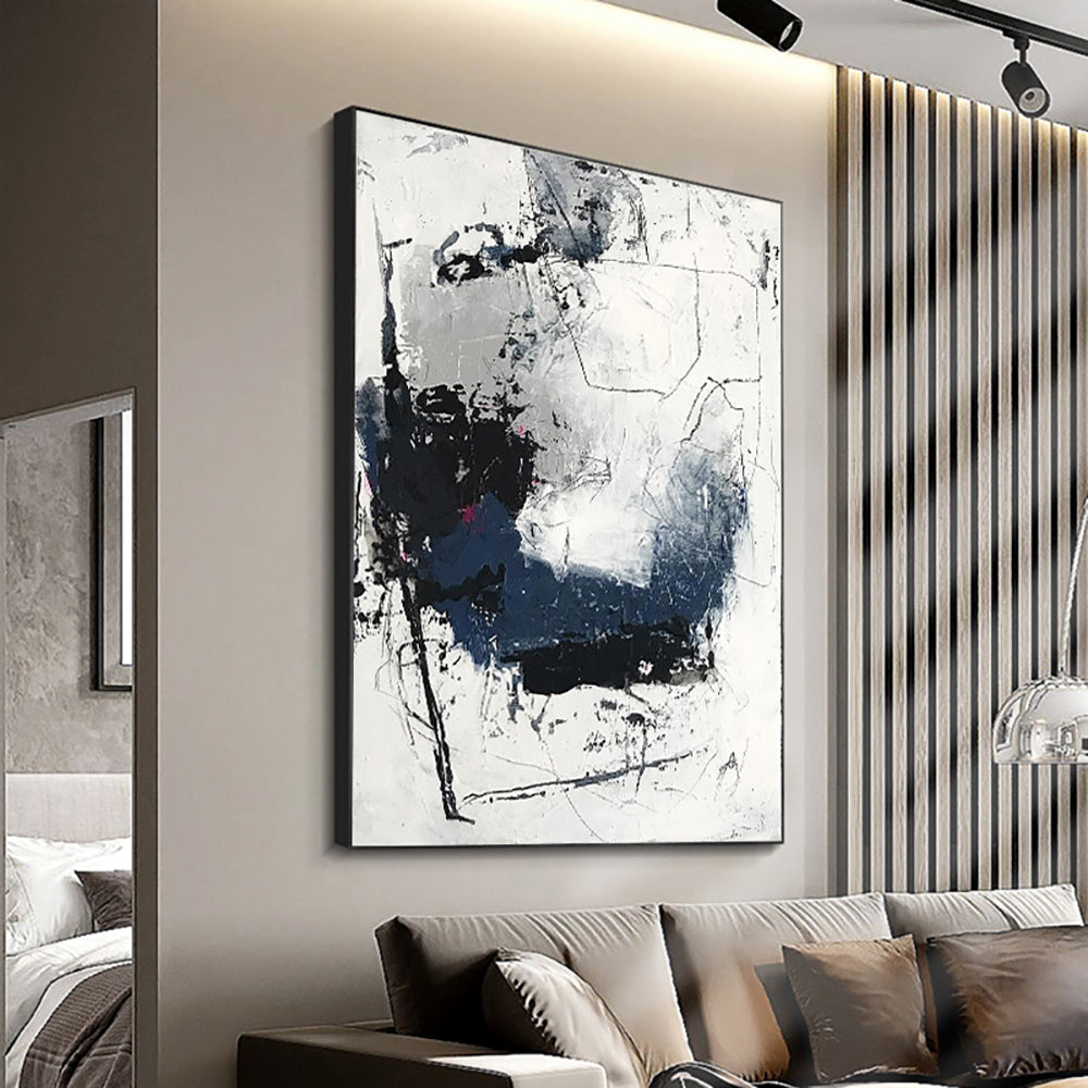 Handpainted Abstract Oil Paintings On Canvas Modern Home Decor Wall Art Pictures Living Room Decorativre Oil Painting Wall Art For Home Living Room,31inx47in,No Frame