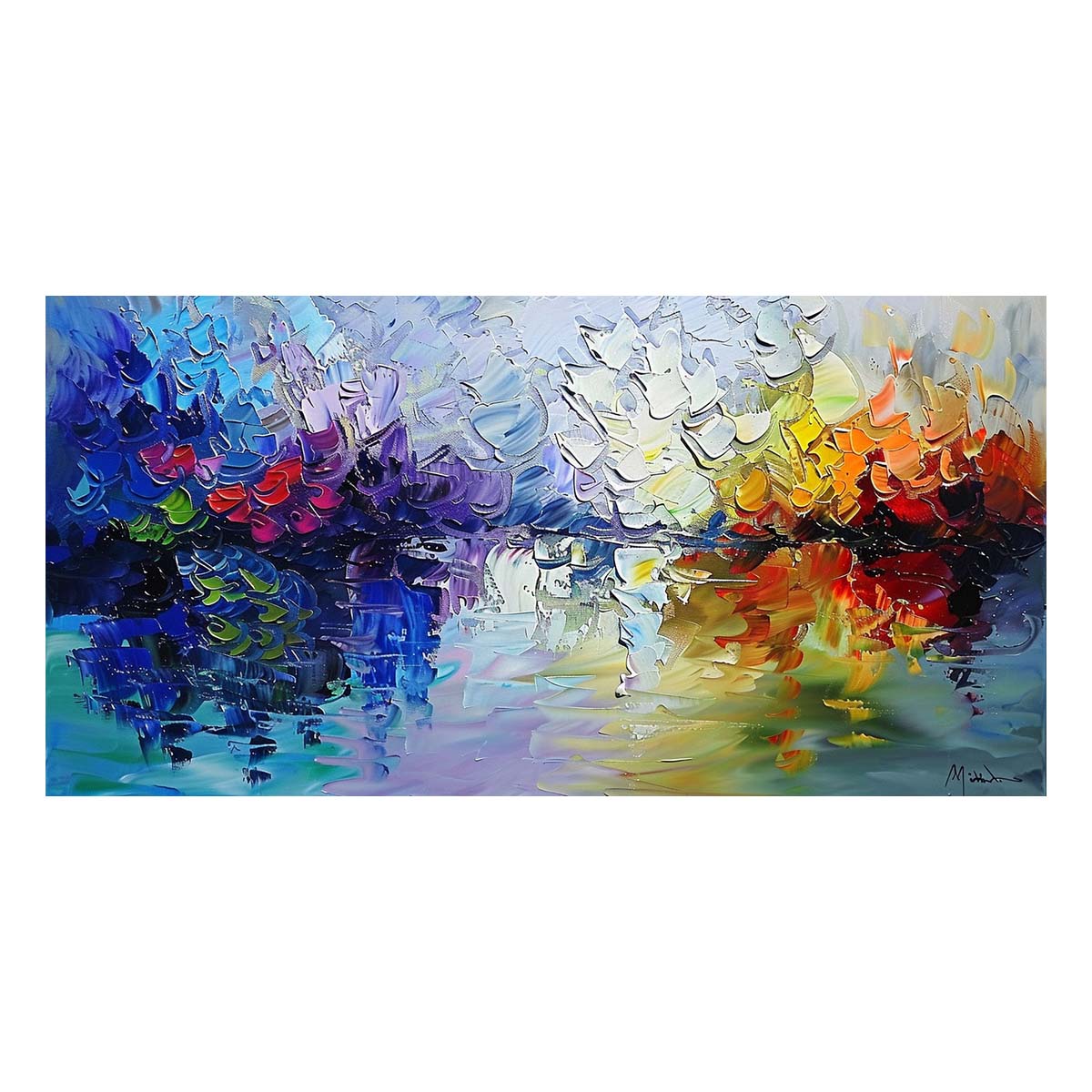 Original creation Landscape Hand painted Oil Painting Canvas Wall Art For Home Living Room Unframed/Rolled #027