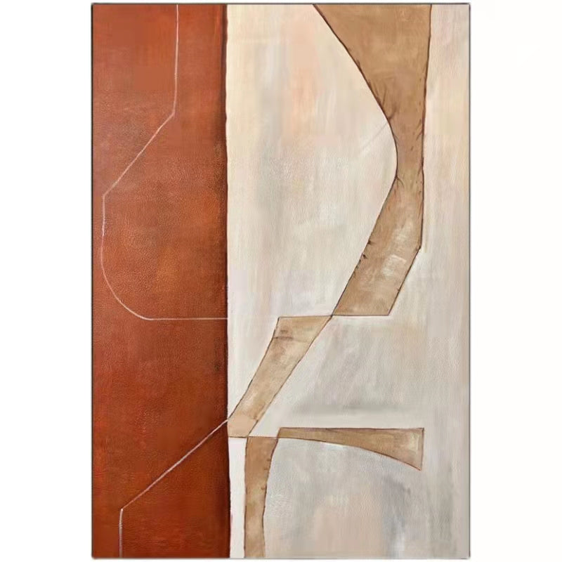 Living Room Floor Painting Nordic Sofa Background Wall Decoration Painting Corridor Aisle Large Vertical Hand painted,31inx47in,No Frame
