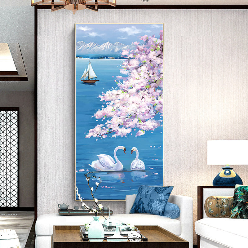 Door Entrance Wall Decoration Painting The Living Room Wall Paintings Fresco Dining Bedroom Tearoom Cool Painting27inx54in,No Frame