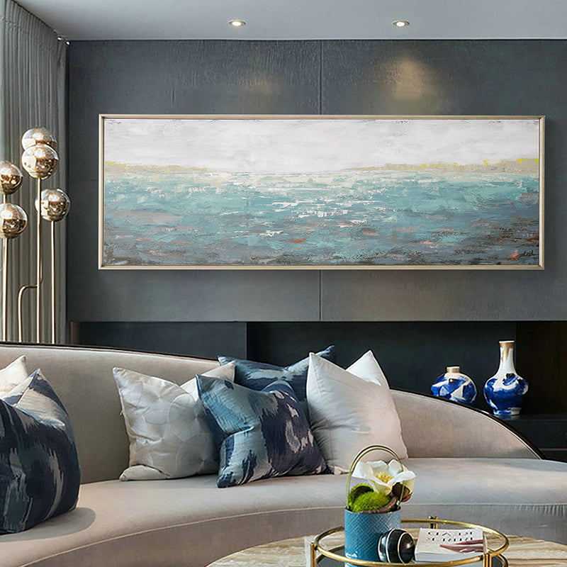 Original hand-painted Oil Painting Decorative Painting Custom Living Room Bedroom Sofa Decorative Painting Abstract Oil Painting27inx54in,No Frame