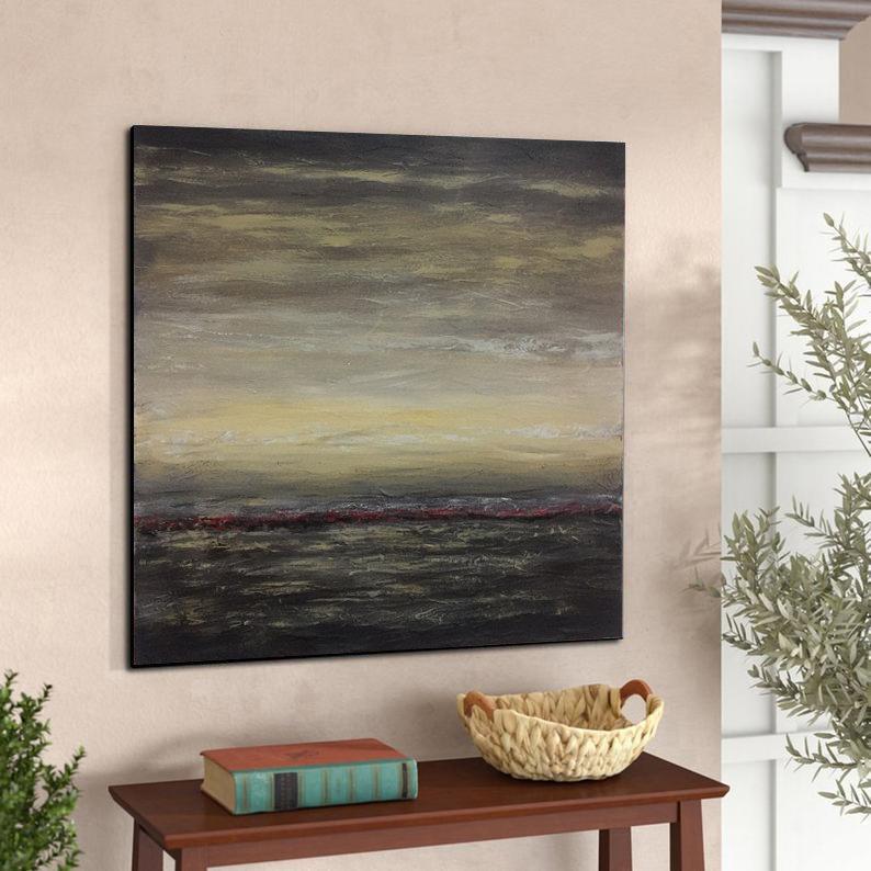 Landscape Abstract Paintings Canvas Painting Oil Artwork Modern Painting Uniqe Abstract Wall Painting Contemporary Art31in,No Frame