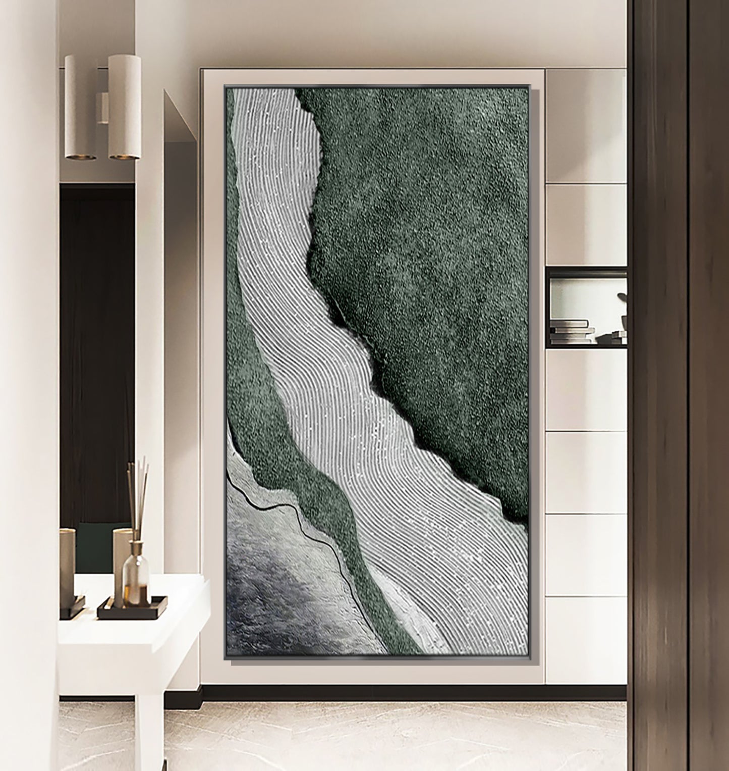 New Arrival Line Texture Abstract Art Oil Paintings On Canvas Quality Artwork Modern Kitchen Wall Decoration,31inx47in,No Frame