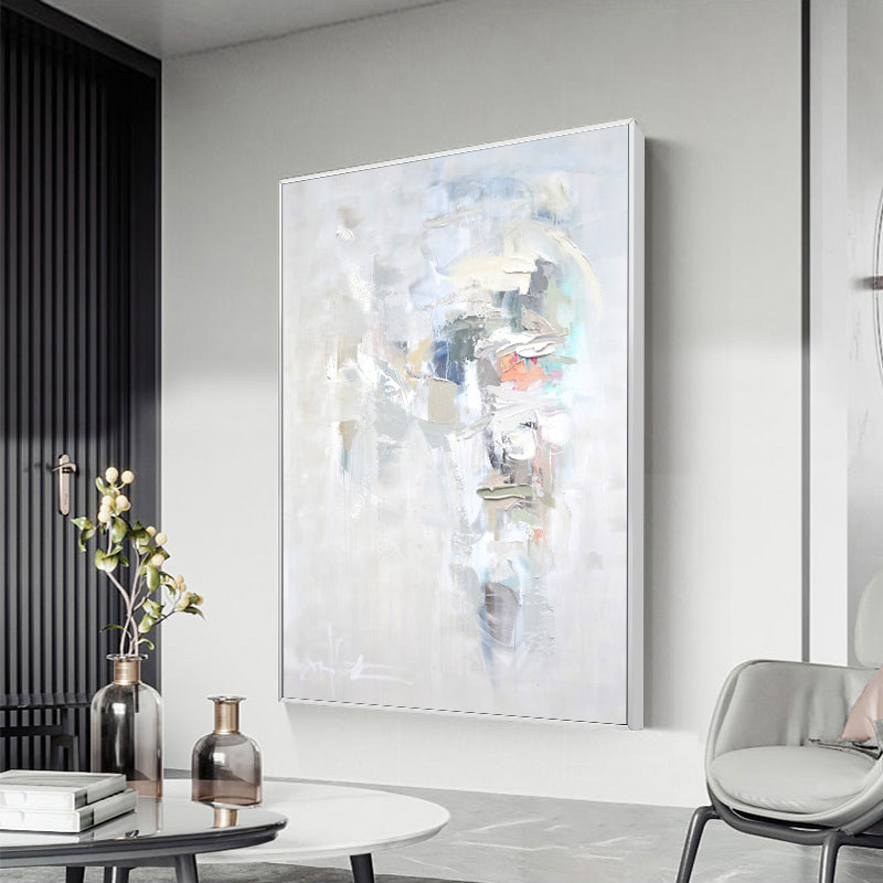 Oil Painting Modern Handmade Palette Knife Classical Flowers Oil Painting Wall Decorative No Frame Textured Canvas Wall Art Home,31inx47in,No Frame