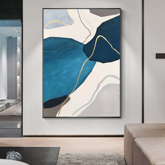 Hand Painted Modern Oil Painting Handmade Abstract Wall Decoration Painting Large Size Oil Painting Canvas Painting,31inx47in,No Frame