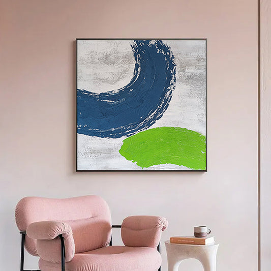 Modern Abstract Acrylic Canvas Paintings Wall Decoration Picture Art  Hand Painted Design Oil Painting,31inx31in,No Frame