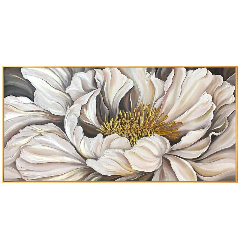 Hand-painted Oil Painting Decorative Painting The Living Room Door Entrance Flower Garden Mural Wall Paintings Wall Restaurant27inx54in,No Frame