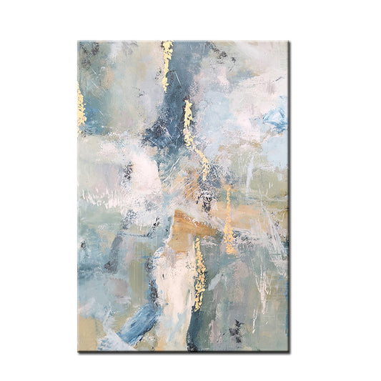 Gold Foil Pictures Art Hand Painted Modern Abstract Oil Painting On Canvas Wall Art For Living