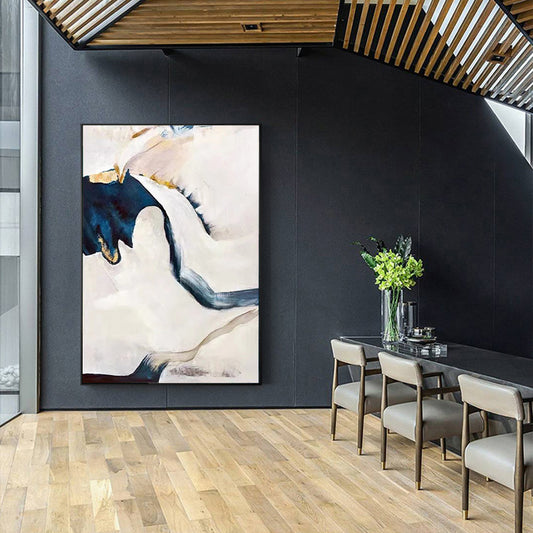 Home Aisle Decoration Painting Living Room Floor Oil Painting Abstract Painting Three dimensional Hand painted,31inx47in,No Frame