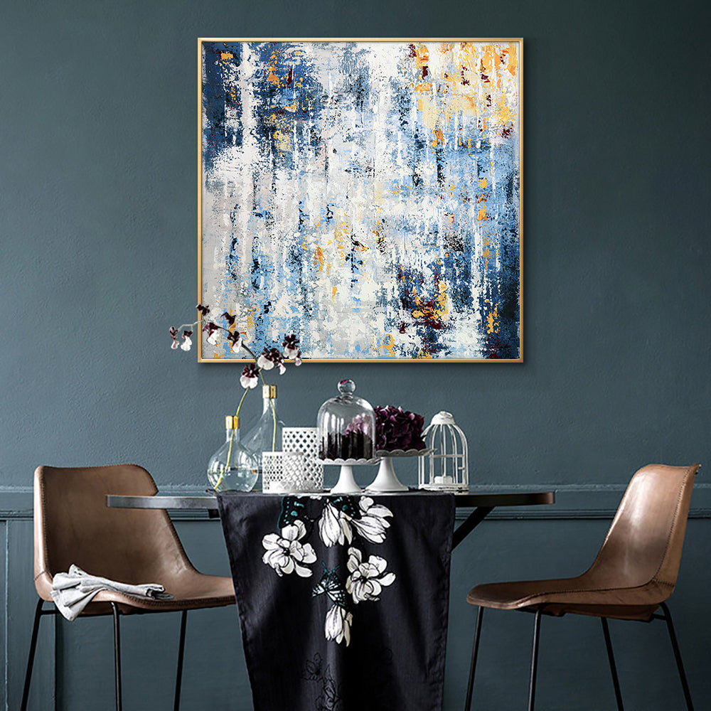 Abstract Landscape Painting Hand Painted Oil Painting On Canvas Modern Canvas Landscape Paintings Wall Art,31inx31in,No Frame
